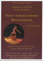 Atelier découverte adulte danse classique indienne Bharatanatyam